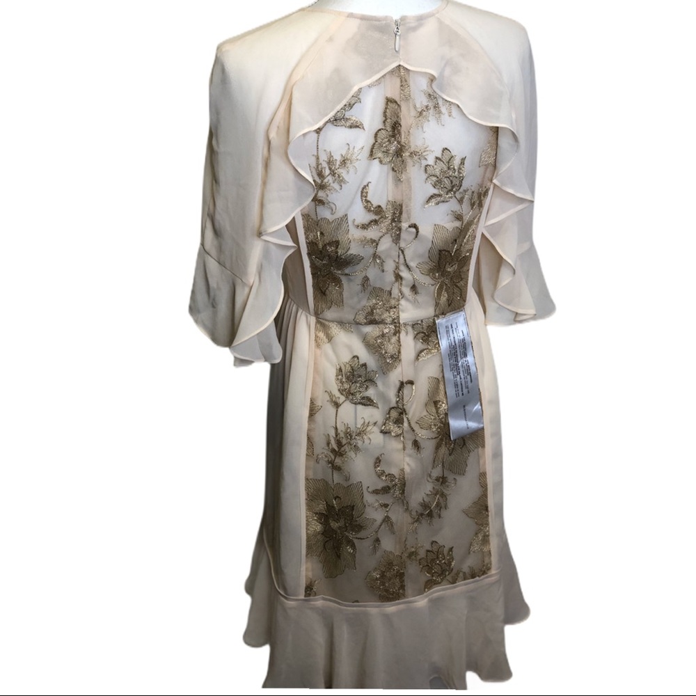 BCBG Max Azria Cream Ruffle Dress - Picture 7 of 8